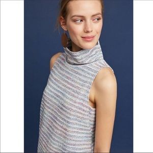 Anthropologie mock neck tunic dress